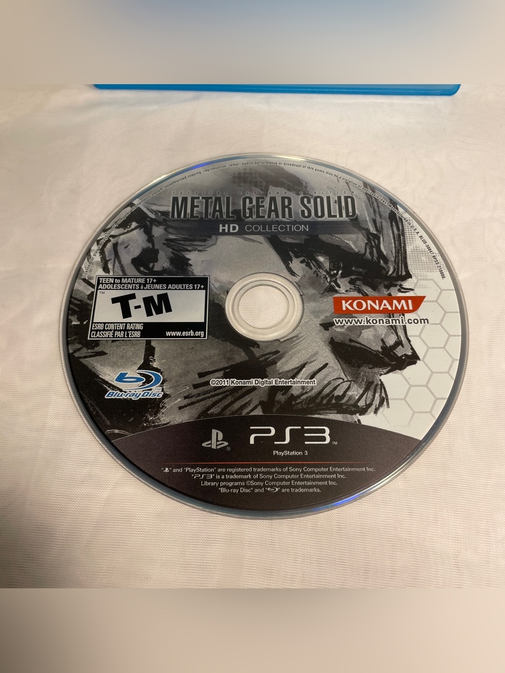 Metal Gear Solid HD Collection (Sony PlayStation 3, 2011) Disc Only Tested Works